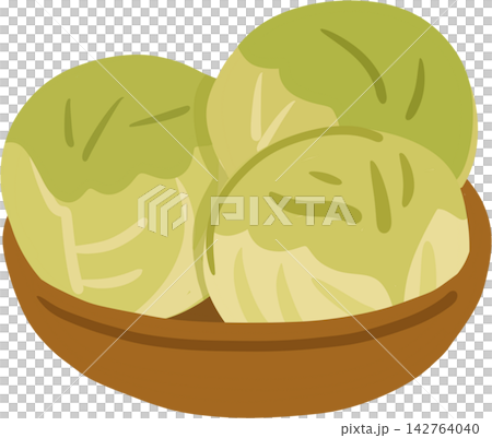 Cabbages in Basket Cabbages in Basket 142764040