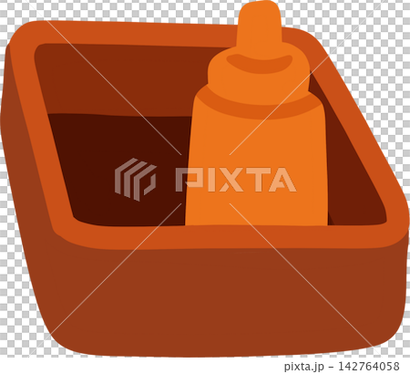 Wooden Tray with Bottle Wooden Tray with Bottle 142764058