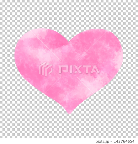 Watercolor pink heart Watercolor pink heart 142764654