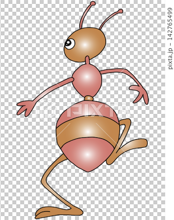 愉快な虫のイラスト☆アリさん 愉快な虫のイラスト☆アリさん 142765499