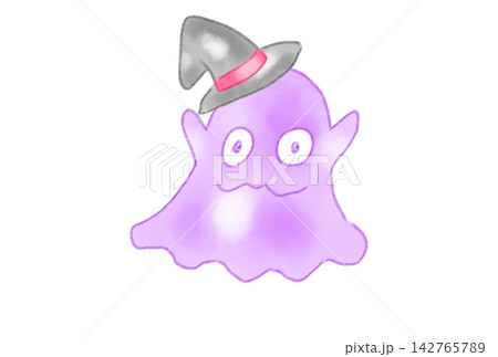 カラフルなハロウィンのオバケ 142765789