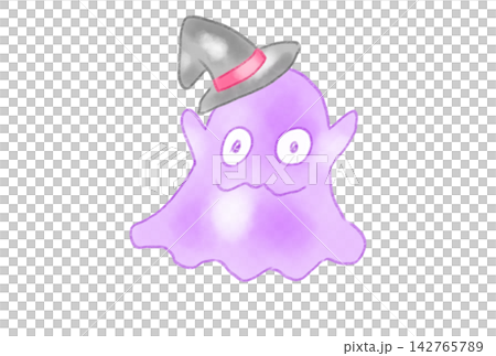 カラフルなハロウィンのオバケ 142765789