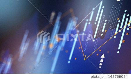 Business chart showing stock exchange trading activity over time Business chart showing stock exchange trading activity over time 142766034