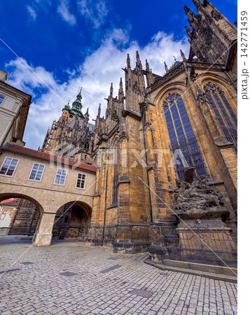 The Gothic St. Vitus Cathedral, Prague, the Czech Republic 142771459