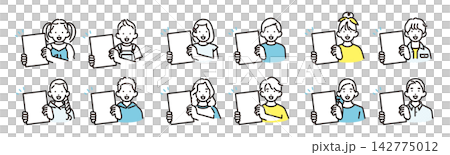 Simple Illustration Icon Set: Icons of Boys and Girls of Various Ages Smiling and Showing Tests and Certificates Simple Illustration Icon Set: Icons of Boys and Girls of Various Ages Smiling and Showing Tests and Certificates 142775012