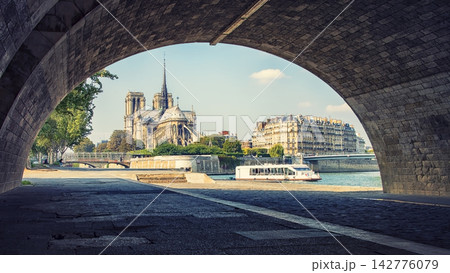 Cathedral Notre-Dame in Paris City 142776079