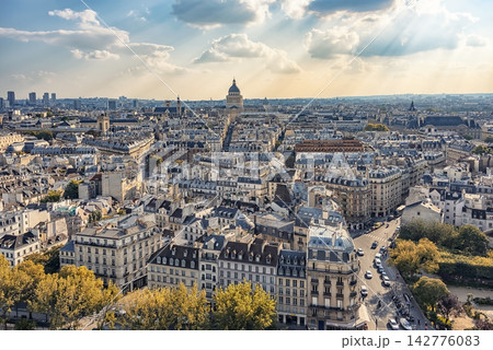 Paris City viewed from high up Paris City viewed from high up 142776083