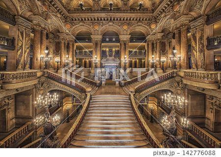 Inside the Palais Garnier, the opera house in Paris 142776088