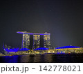 マリーナベイサンズの夜景 142778021