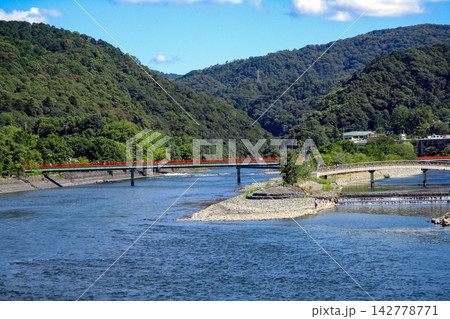 京都府・宇治川の風景 京都府・宇治川の風景 142778771