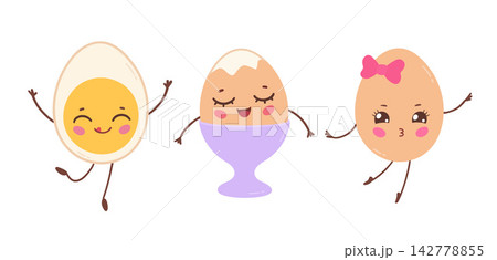Cute Kawaii Egg Set Cute Kawaii Egg Set 142778855