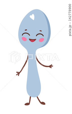 Cute Spoon Character Vector illustration Cute Spoon Character Vector illustration 142778900