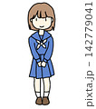 立っているセーラー服の女子学生 142779041