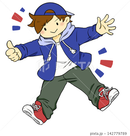 ダンスする男の子 142779789