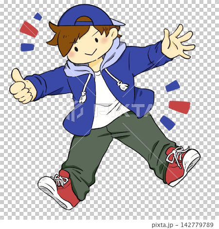 ダンスする男の子 142779789