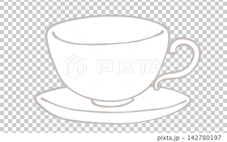 ティーカップのイラスト ティーカップのイラスト 142780197