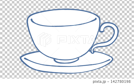 ティーカップのイラスト 142780198