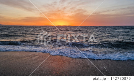 Panorama of evening sky with clouds. sunset Sky background, Sunrise sky with lighted clouds. Beauty evening sunrise over sea Panorama of evening sky with clouds. sunset Sky background, Sunrise sky with lighted clouds. Beauty evening sunrise over sea 142780879