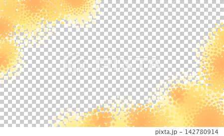 A warm orange frame with a hand-drawn look. 142780914