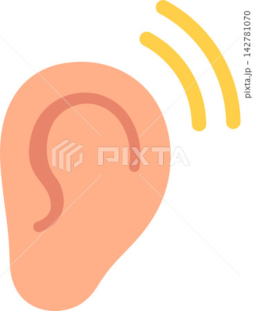 Ear and hearing icon Ear and hearing icon 142781070
