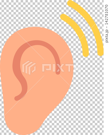 Ear and hearing icon Ear and hearing icon 142781070