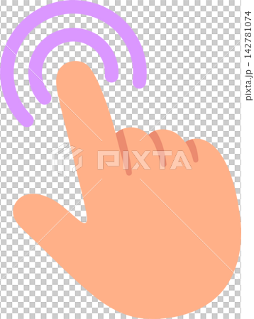 Touch finger icon Touch finger icon 142781074