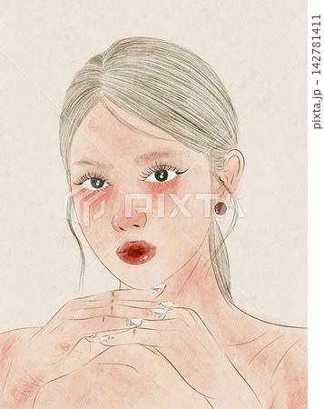 portrait of a beautiful young woman portrait of a beautiful young woman 142781411