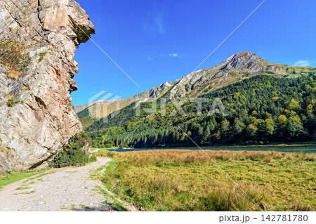 Wonderful altitude lake of Lac d'Estaing in the Lavedan, Hautes-Pyrenees, France. Wonderful altitude lake of Lac d'Estaing in the Lavedan, Hautes-Pyrenees, France. 142781780