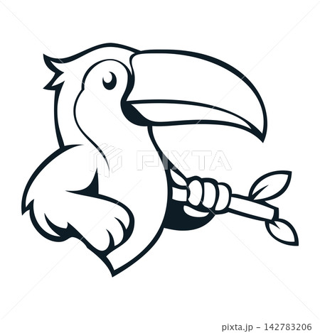 toucan mascot logo design vector toucan mascot logo design vector 142783206