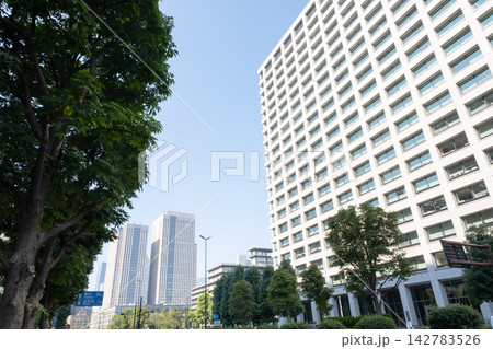 東京 霞が関 官庁街の高層ビルの風景 東京 霞が関 官庁街の高層ビルの風景 142783526