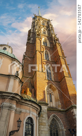 St John the Baptist Cathedral on Ostrow Tumski in Wroclaw St John the Baptist Cathedral on Ostrow Tumski in Wroclaw 142783587