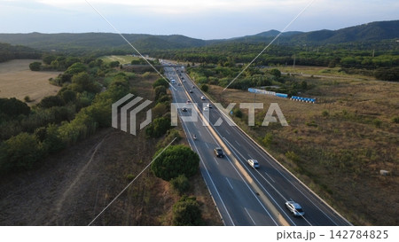 Holiday Return Traffic on a Highway in Spain Holiday Return Traffic on a Highway in Spain 142784825