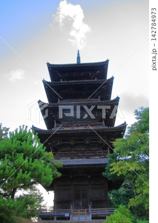 岡山県総社市　五重塔が有名な備中国分寺 142784973