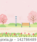 春の公園のイラスト 142786489