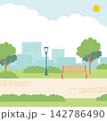 夏の公園のイラスト 142786490