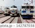 金沢総合車両所撮影会に並ぶ今は見られない国鉄型特急・急行列車 142787038
