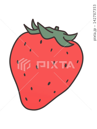 シンプルなイチゴのイラスト 142787353