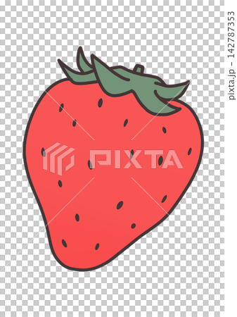 シンプルなイチゴのイラスト 142787353