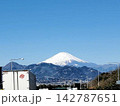 高速道路からの眺める綺麗な富士山 142787651