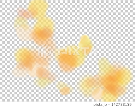 A soft, watercolor-like texture with a blurred orange and yellow hue, reminiscent of flowers. 142788159