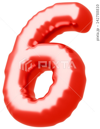 3D画像_風船_6_赤 142788810