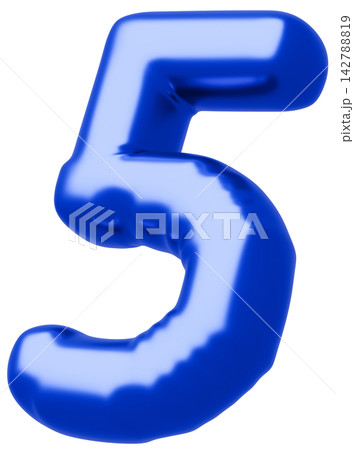 3D画像_風船_5_青 142788819