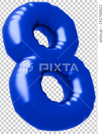 3D image_balloon_8_blue 3D image_balloon_8_blue 142788822