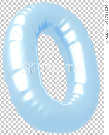 3D画像_風船_0_水色 142788834