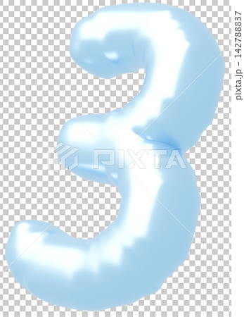 3D image_balloon_3_light blue 3D image_balloon_3_light blue 142788837