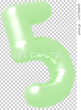 3D image_balloon_5_黃綠色 3D image_balloon_5_黃綠色 142788849