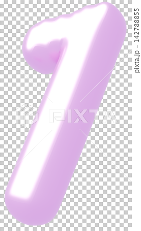 3D画像_風船_1_紫 3D画像_風船_1_紫 142788855