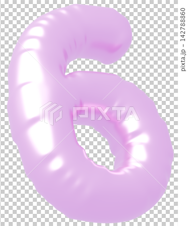 3D image_balloon_6_purple 142788860