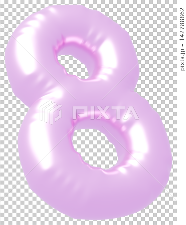3D image_balloon_8_purple 3D image_balloon_8_purple 142788862