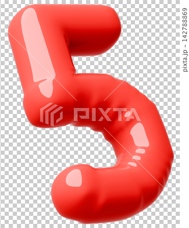 3D image_balloon_5_red 142788869